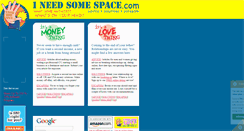 Desktop Screenshot of ineedsomespace.com